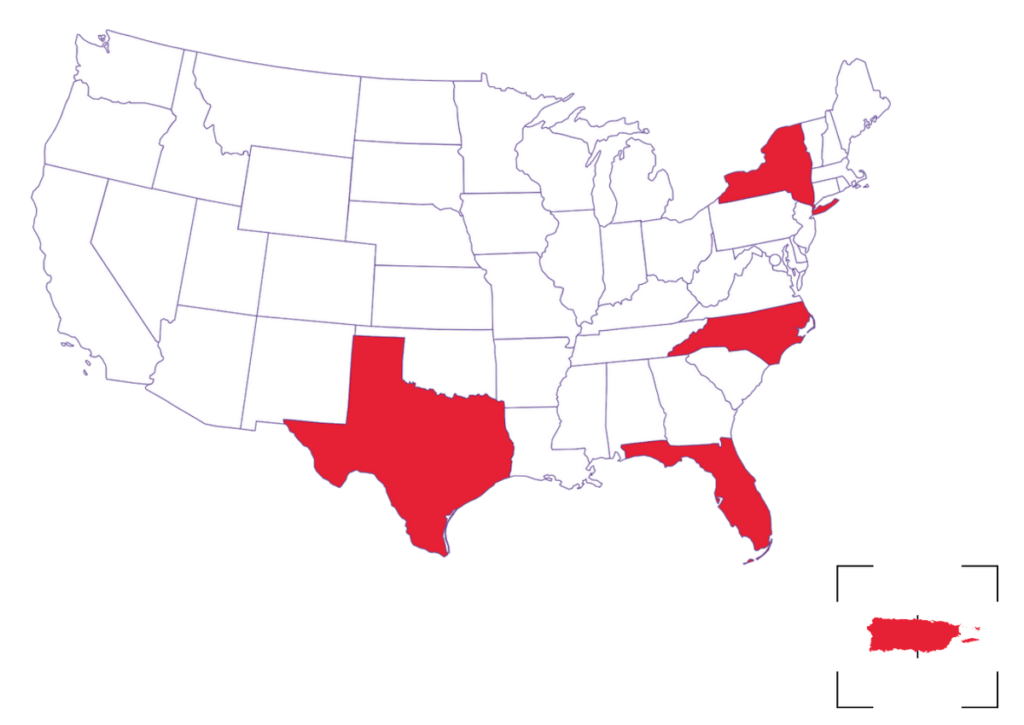 United States Map of It's 4 the Kids Locations