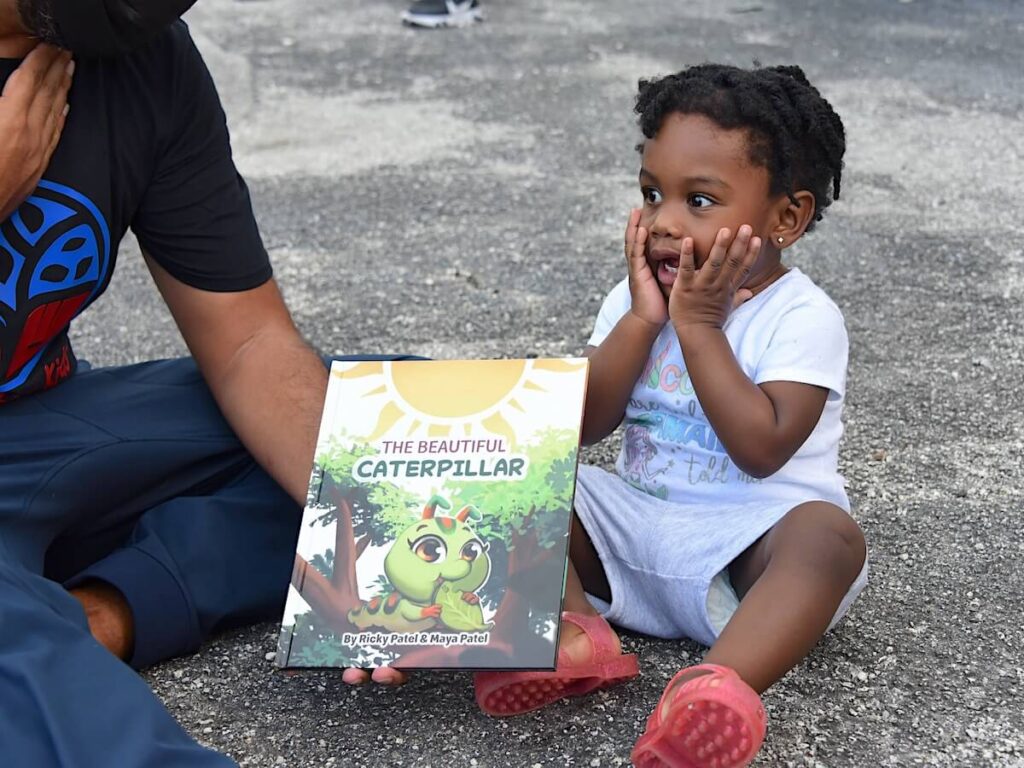 Beautiful Catepillar Book with Small Child